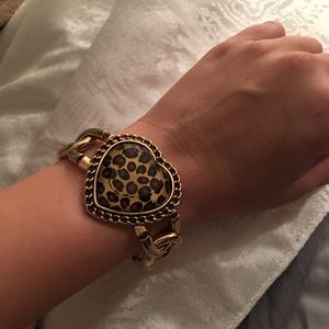 Betsey johnson cheetah bracelet